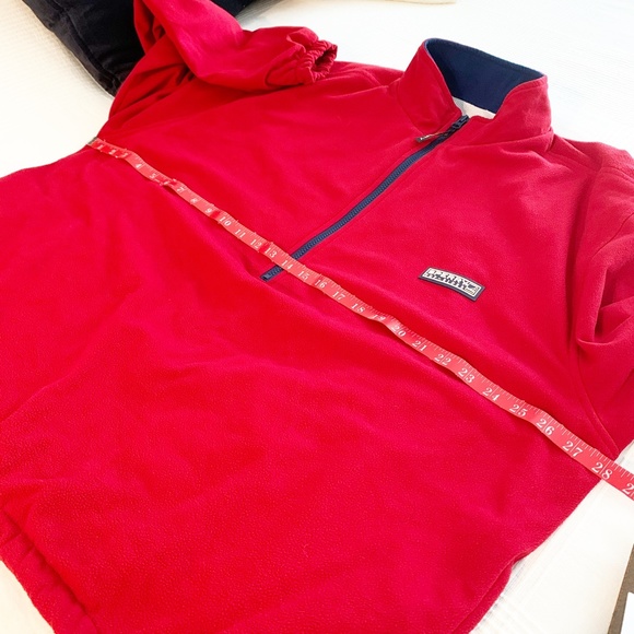 Sperry Top Sider Red 1/4 Zip SweatsHirt Sweater - Picture 9 of 11